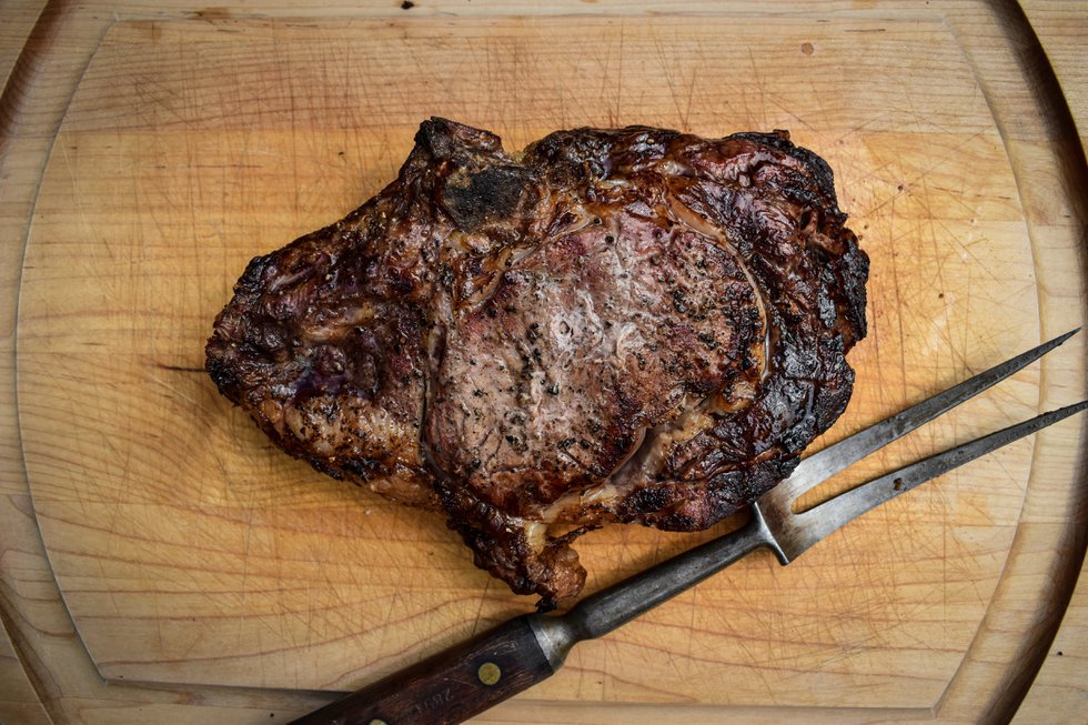 Grilled Bone-In Beef Chop