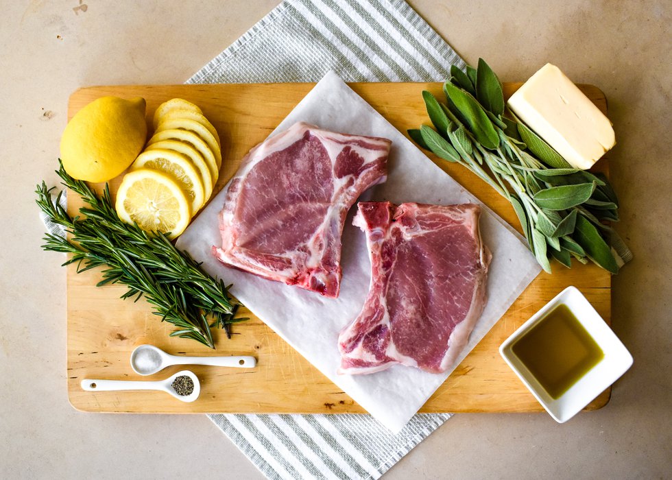 Sage Butter Pork Chops