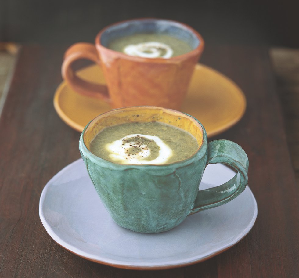 Parsnip and Collard Greens Soup
