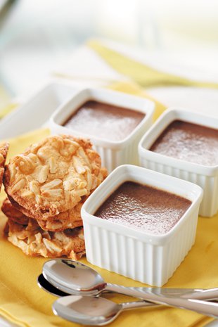 Pots de Crème and Macaroons