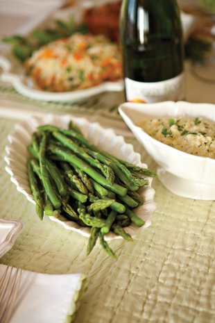 Cauliflower with Ginger Cream, Steamed Asparagus