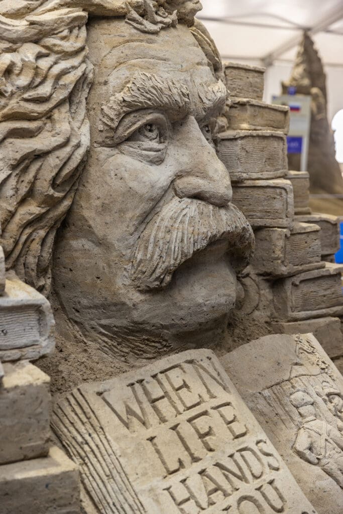 Intricate sand sculpture
