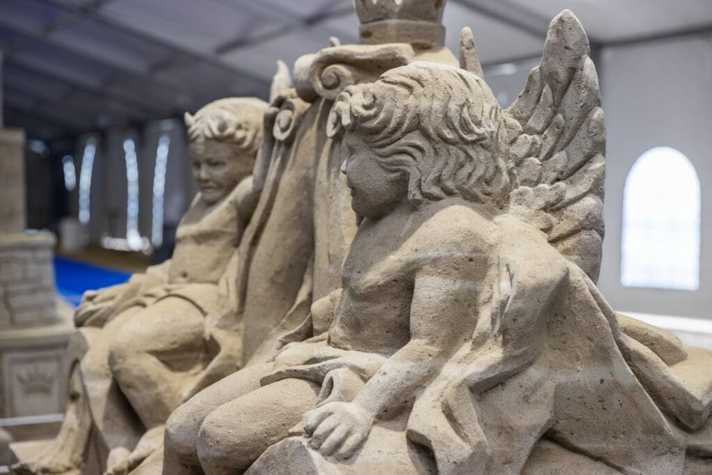 Intricate sand sculpture