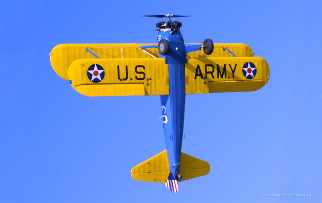 Airplane doing a vertical roll