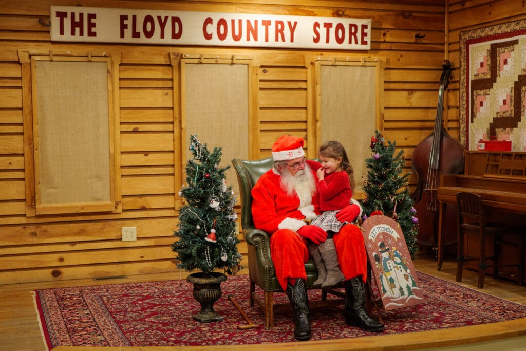 Santa at the Floyd Country Store