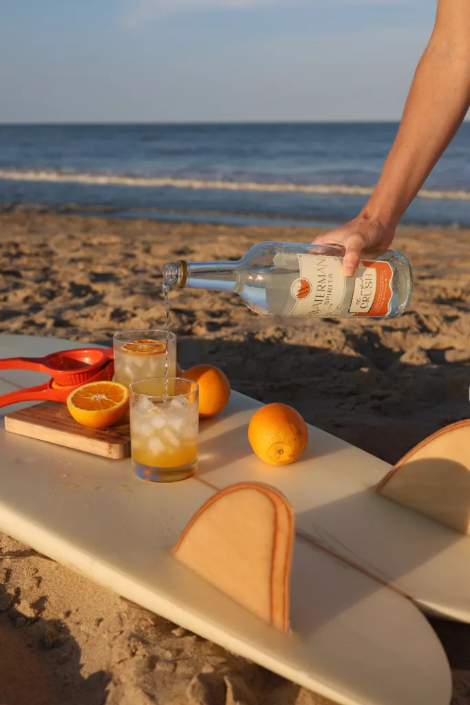 Vodka from Virginia distillery Waterman Spirits is added to a cocktail.