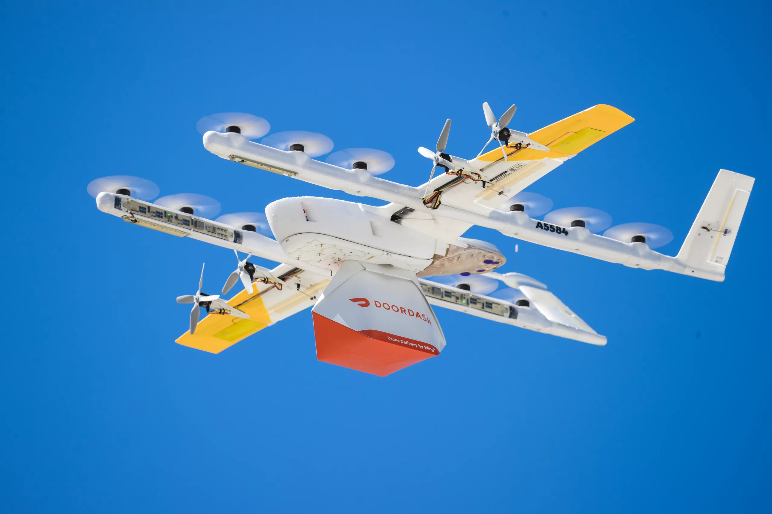 Experience Food Delivery by Flying Drone in Christiansburg
