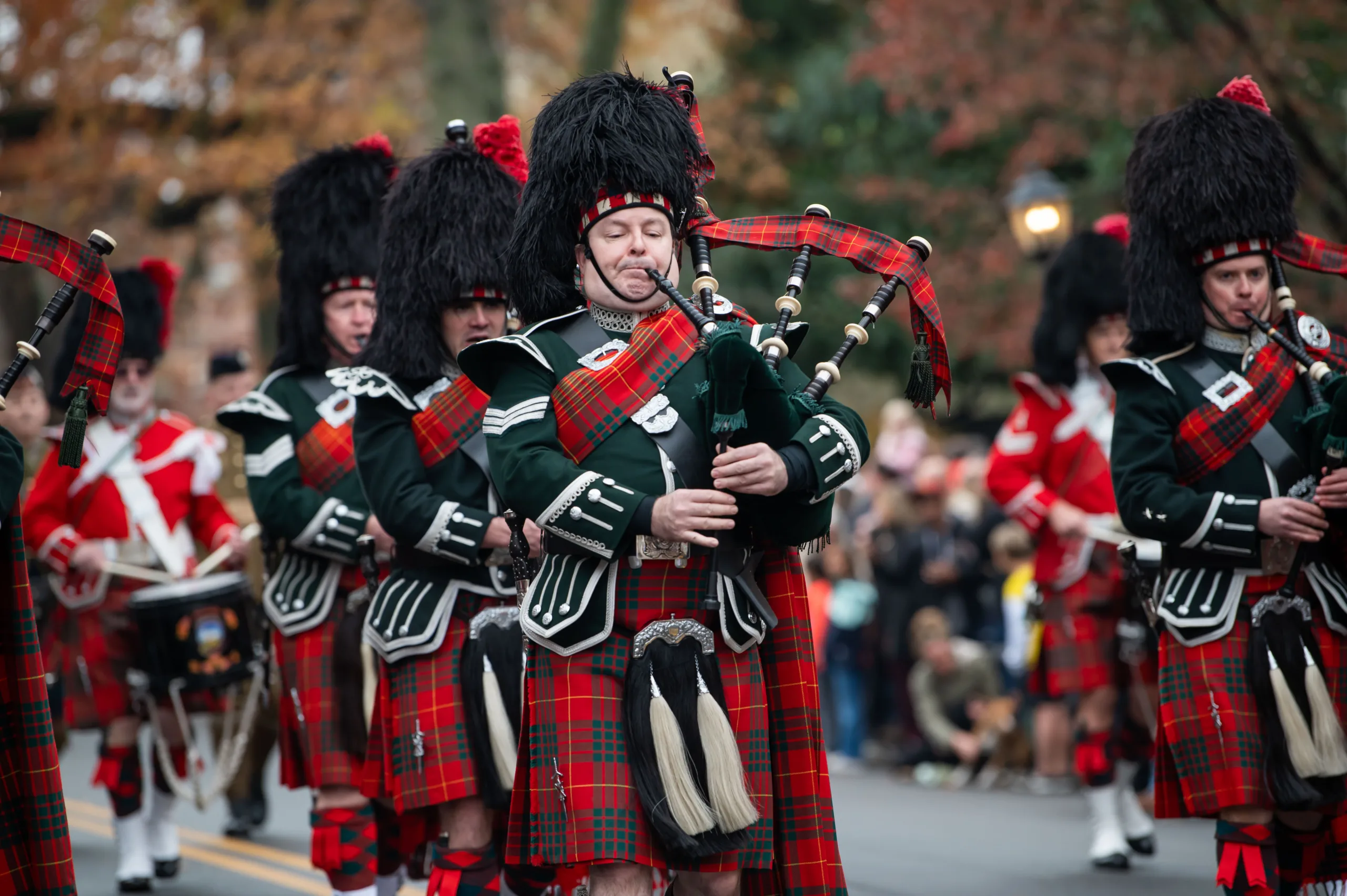 Bagpipes Mark Christmastide in Alexandria