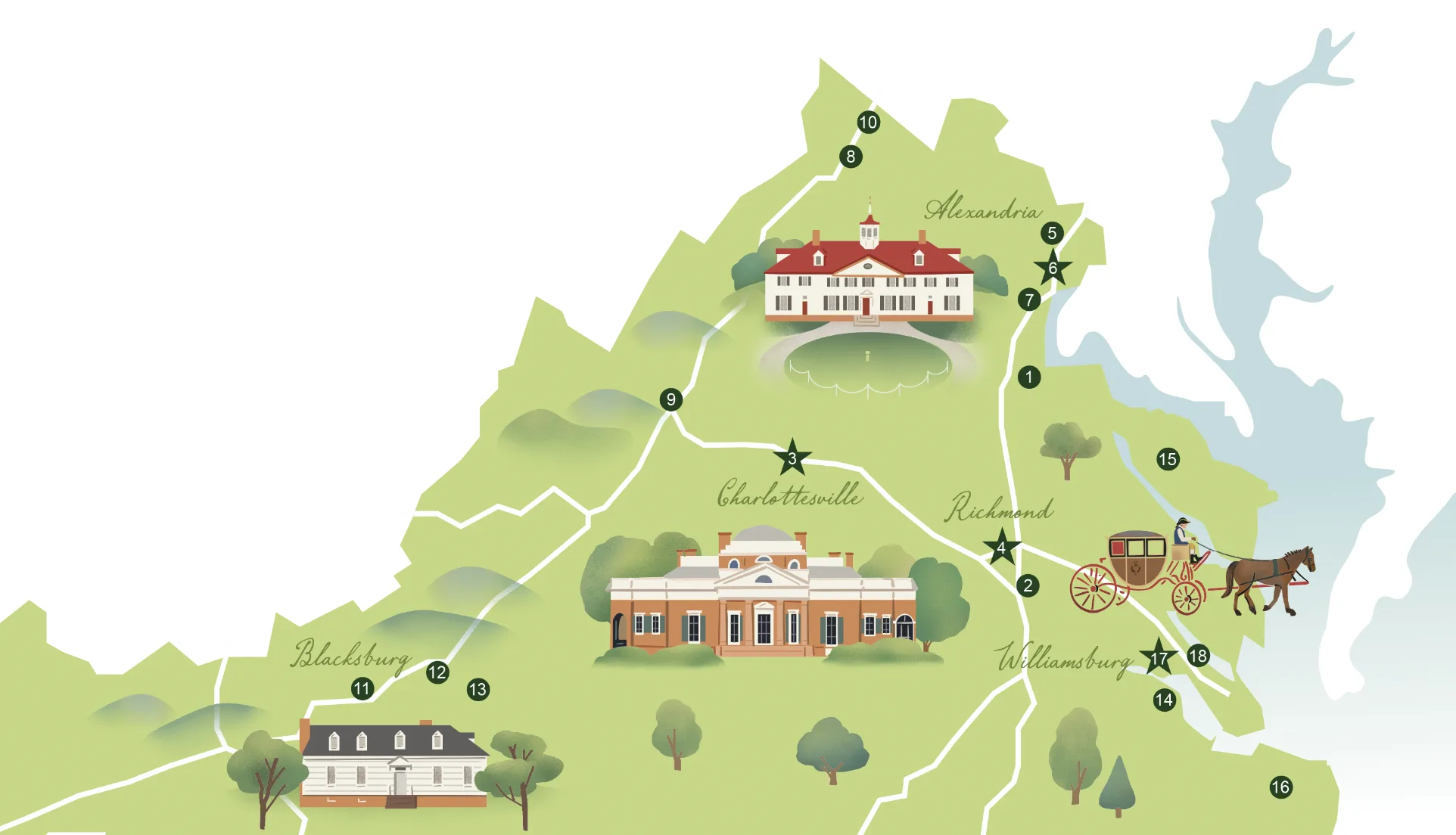Collect Stamps at Historic Sites with VA250 Passport