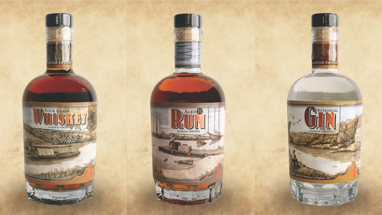 Virginia Distillers Release Limited-Edition VA250 Spirits Collection